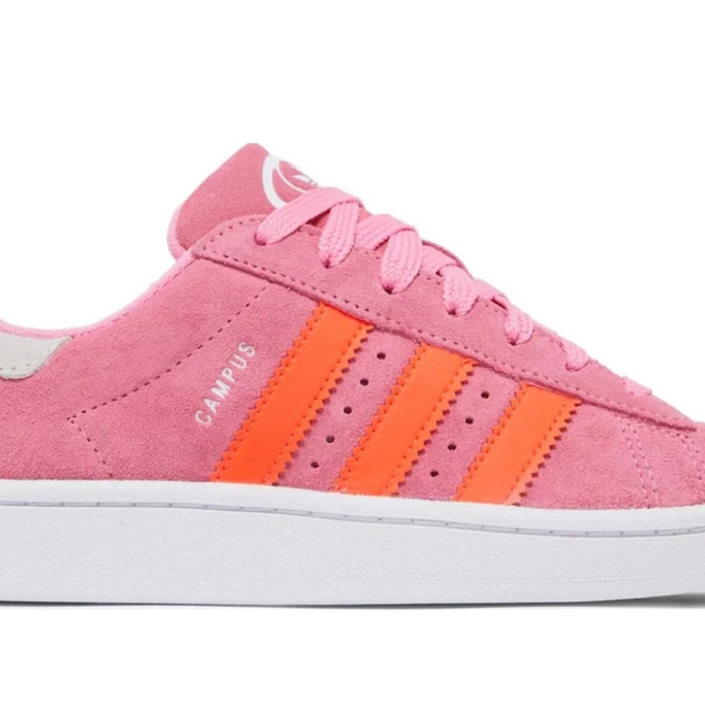 NEW Adidas Campus Women /Big Girl Size 5.5 Bliss Pink Solar Red Sneakers  In Box
